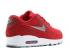 Nike Air Max 90 Essential Gym Red Gray Metallic Wolf Pewter White 537384-602