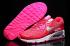 Nike Air Max 90 Essential Wit Rood Zilver 704953-001