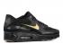 Nike Air Max 90 Ultra 2.0 Essential Siyah Altın Metalik 875695-016,ayakkabı,spor ayakkabı