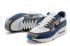 Nike Air Max 90 Breeze Schuhe סניקרס לבן אפור בהיר כחול כהה 644204-104