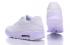 Nike Air Max 90 Ultra Moire Triple White รองเท้าวิ่งผู้ชายรองเท้าผ้าใบ 819477-111