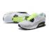 Nike Air Max 90 VT QS Sepatu Lari Pria Putih LT Abu-abu Flu Hijau Hitam 813153-106