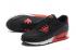 Nike Air Max 90 Woven Hombres Training Zapatos para correr Negro Rojo Blanco 833129-002