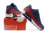 Nike Air Max 90ทอผู้ชายรองเท้าวิ่งออกกำลังกายน้ำเงินแดงขาว833129-007