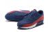 Nike Air Max 90 tissé chaussures de course d'entraînement pour hommes bleu marine rouge blanc 833129-007