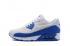 Nike Air Max 90 編織男士訓練跑步鞋海軍藍白色 833129-006