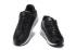 tênis de corrida femininos Nike Air Max 90 Woven, todos pretos e brancos 833129-001