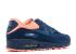 Nike Air Max 90 Premium Gr 藍色亮粉色 Gysr Atomic 333888-446
