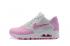 Nike Air Max 90 Premium SE 粉紅色白色女式跑鞋 858954-008