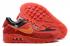Nike x Off White Air Max 90 The Ten Orange Rouge Noir Chaussures de course décontractées AA7293-601