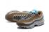 Nike Air Max 95 狼灰色棕色藍色男士跑步鞋運動鞋訓練鞋 749766-203