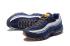Nike Air Max 95 Essential Blanco Azul Marino Amarillo Hombres Zapatos 749766