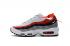 Nike Air Max 95 KPU Abu-abu Hitam Putih Merah Sepatu Lari Pria Sepatu Kets