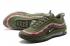 Nike Air Max 97 Unisex Bežecké topánky Camo Green Red 917704