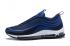 Nike Air Max 97 Men Running Shoes Deep Blue Black White ใหม่