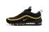 Nike Air Max 97 Plastic drop negro y dorado KPU TPU Hombres Zapatos para correr 624520-007