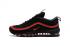 Nike Air Max 97 Plastic drop noir et rouge KPU TPU Chaussures de course pour hommes 624520-006