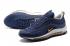 Sepatu Lari Pria Nike Air Max 97 Biru Tua Putih Kuning 918356-400