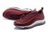 Nike Air Max 97 Running Men Shoes Wine Red White