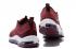 Nike Air Max 97 Running Hombre Zapatos Vino Rojo Blanco