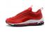 Nike Air Max 97 Unisex Hardloopschoenen Chinees Rood All White