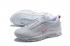 Nike Air Max 97 Chaussures de course unisexe Blanc Rouge AQ4137-100