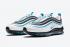 Nike Air Max 97 白色黑色雷射藍跑步鞋 CZ8682-100