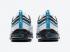 Buty Do Biegania Nike Air Max 97 Białe Czarne Laser Niebieskie CZ8682-100
