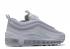 Nike Air Max 97 Zapatos para niños blancos y grises vastos 921523-100