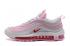 Nike Air Max 97 Feminino GS branco rosa Tênis de corrida 313054-161