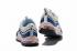 Nike Womens Air Max 97 Running Shoes Blue Pink 313054-808