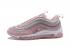 Nike Womens Air Max 97 Running Shoes White Pink Grey 313054-503
