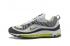 Nike Air Max 98 รองเท้าวิ่งผู้ชายสีขาวสีดำสีเขียว