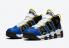 Nike Air More Uptempo Peace Love and Basketball Game Royal Black Speed Yellow DC1399-400