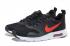 Nike Air Max Tavas Black Dark Grey Total Crimson Men Shoes 705149-008
