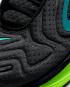 Nike Air Max 720 GS Trainers รองเท้าสีดำสีเขียวสีน้ำเงิน AQ3196-020