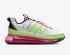 Nike Womens Air MX 720-818 Pink Blast Ghost สีเขียว สีขาว สีดำ CK2607-100