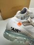 2018 Off White X Nike Air Max Vapormax Hombres Zapatos para correr Blanco AA3831-100