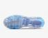 Nike Air VaporMax Flyknit 3 One Of One Blanc Pure Platinum Gris Fog Cerulean CW5643-100