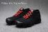 Nike Air VaporMax Hombres Mujeres Zapatillas De Deporte Zapatillas De Deporte Pure Black Red Lace 849560