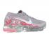 Nike Donna Vapormax Flyknit Camo Atmosphere Bianche Grigie Hot Punch AH8448-001