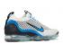 Nike Air Vapormax 2021 Flyknit White Photo Blue Metallic Black Silver DM0025-100