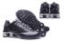 Nike Air Shox 808 Tênis de corrida masculino preto prateado