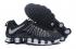 Nike Shox TLX masculino estilo casual sapatos TPU preto prata