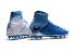 Nike Hypervenom Phantom III FG haute aide blanc bleu profond chaussures de football pour hommes