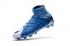 Giày đá bóng nam Nike Hypervenom Phantom III FG cao cấp màu trắng xanh đậm