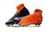 Nike毒三代3D毒鋒幻影III DF精英高筒FG橙藍色男子足球鞋