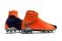 Nike gift tre generationer af 3D Hypervenom Phantom III DF elite high help FG orange blå mænd fodboldsko
