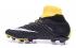 Nike Hypervenom Phantom III DF negro amarillo blanco zapatos de fútbol de alta ayuda