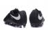 Nike Hypervenom Phantom III bajo FG negro plata zapatos de fútbol